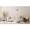 Italux PND-22132-1S-GD-AMB mennyezeti függőlámpa Vinoti E27