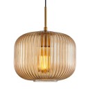 Italux PND-26476-1-BRO-AMB mennyezeti függőlámpa Gavino E27