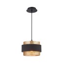 Italux PND-27467-1-BK-GD mennyezeti függőlámpa Bans E27
