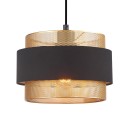 Italux PND-27467-1-BK-GD mennyezeti függőlámpa Bans E27