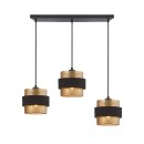 Italux PND-27467-3-BK-GD mennyezeti függőlámpa Bans E27