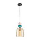 Italux PND-30263-1B-BRO-AMB mennyezeti függőlámpa Busco E27