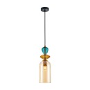 Italux PND-30263-1C-BRO-AMB mennyezeti függőlámpa Busco E27