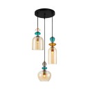 Italux PND-30263-3A-BRO-AMB mennyezeti függőlámpa Busco E27