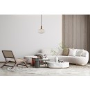 Italux PND-31982-1B-GD mennyezeti függőlámpa Della | 40W E27 | aranyszínű | opál