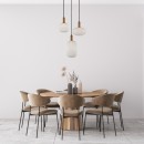 Italux PND-31982-3-GD mennyezeti függőlámpa Della | 40W E27 | aranyszínű | opál