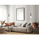 Italux PND-33574-1-BK mennyezeti függőlámpa Filano | 5W G9 | fekete | opál