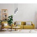 Italux PND-33574-3-BK mennyezeti függőlámpa Filano | 5W G9 | fekete | opál