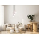 Italux 5906630853120 mennyezeti függőlámpa Filano | 5W G9 | barna | opál