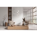 Italux PND-34362-5-HBR-OPAL LED mennyezeti függőlámpa Ganti | 12W LED | 1300lm | 3000K