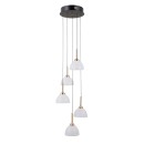 Italux PND-34374-5-BK LED mennyezeti függőlámpa Montiela | 25W LED | 1286lm | 3000K