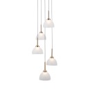 Italux PND-34374-5-BK LED mennyezeti függőlámpa Montiela | 25W LED | 1286lm | 3000K