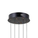Italux PND-34374-5-BK LED mennyezeti függőlámpa Montiela | 25W LED | 1286lm | 3000K