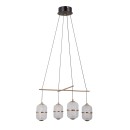 Italux PND-34375-4-BK LED mennyezeti függőlámpa Alani | 24W LED | 1931lm | 3000K