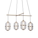 Italux PND-34375-4-BK LED mennyezeti függőlámpa Alani | 24W LED | 1931lm | 3000K