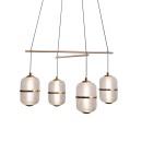 Italux PND-34375-4-HBR LED mennyezeti függőlámpa Alani | 24W LED | 1931lm | 3000K