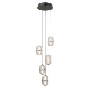 Italux PND-34375-5-BK LED mennyezeti függőlámpa Alani | 28W LED | 2184lm | 3000K