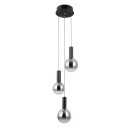 Italux PND-34378-3S-BK LED mennyezeti függőlámpa Strela | 15W LED | 1188lm | 3000K