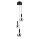 Italux PND-34378-3S-BK LED mennyezeti függőlámpa Strela | 15W LED | 1188lm | 3000K