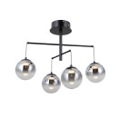 Italux PND-34381-4-BK LED mennyezeti függőlámpa Velada | 20W LED | 1810lm | 3000K