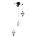 Italux PND-34395-3-BK LED mennyezeti függőlámpa Fuente | 15W LED | 1108lm | 3000K