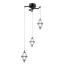 Italux PND-34395-3-BK LED mennyezeti függőlámpa Fuente | 15W LED | 1108lm | 3000K