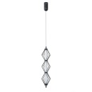 Italux PND-34403-3V-BK LED mennyezeti függőlámpa Sevil | 15W LED | 1068lm | 3000K
