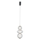Italux PND-344221-3V-BK LED mennyezeti függőlámpa Rabel | 10W LED | 713lm | 3000K