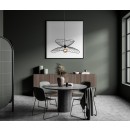 Italux PND-34429-1-BK mennyezeti függőlámpa Galia E27