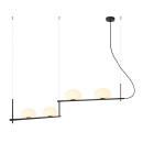 Italux PND-357784-BK+W mennyezeti függőlámpa Kernio | 4x25W G9