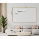 Italux PND-357784-BK+W mennyezeti függőlámpa Kernio | 4x25W G9