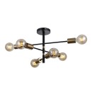 Italux PND-4025-6-BL-HBR mennyezetre szerelhető lámpa Piansi | 6x40W E27