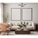 Italux PND-4025-6-BL mennyezetre szerelhető lámpa Piansi | 6x40W E27
