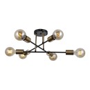 Italux PND-4052-6-BL-HBR mennyezetre szerelhető lámpa Formio | 6x40W E27