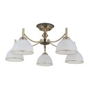 Italux 5906630854721 mennyezetre szerelhető lámpa Fener | 40W E27 | sárgaréz | opál