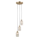 Italux PND-40668-3-HBR mennyezeti függőlámpa Alma E27