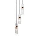 Italux PND-40760-3-BK-HBR mennyezeti függőlámpa Taraso E14