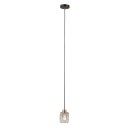 Italux PND-40813-1-BK-HBR mennyezeti függőlámpa Torno E14