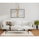 Italux PND-42361-3A-BRO-AMB mennyezeti függőlámpa Favera | 3x40W E27
