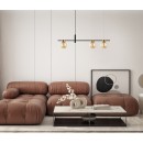 Italux PND-5225-3-BK-AMB mennyezeti függőlámpa Bletter G9