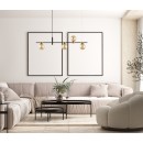 Italux PND-5225-4-BK-AMB mennyezeti függőlámpa Bletter G9