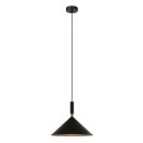 Italux PND-541101-BK mennyezeti függőlámpa Drello | 1x40W E27