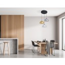 Italux 5906630853366 mennyezeti függőlámpa Ainale | 7W G9 | fekete | élénk színű