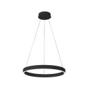 Italux PND-56215-060RPC-BK LED mennyezeti függőlámpa Brasco Down | 40W integrált LED forrás | 2400lm | 3000+4000K