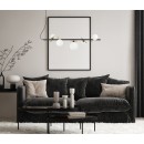 Italux PND-5622-5-BK-W mennyezeti függőlámpa Reverso G9