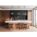 Italux PND-59769-BK-SG mennyezeti függőlámpa Aprica | 40W E27 | fekete | füstös