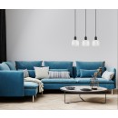 Italux PND-67594-3-BK+CL mennyezeti függőlámpa Lamezia E27