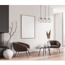 Italux PND-74889-3-BK mennyezeti függőlámpa Aina E27
