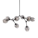 Italux PND-75075-8-BK-SG mennyezeti függőlámpa Ferral E27