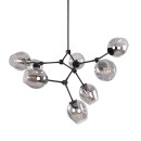 Italux PND-75075-8-BK-SG mennyezeti függőlámpa Ferral E27